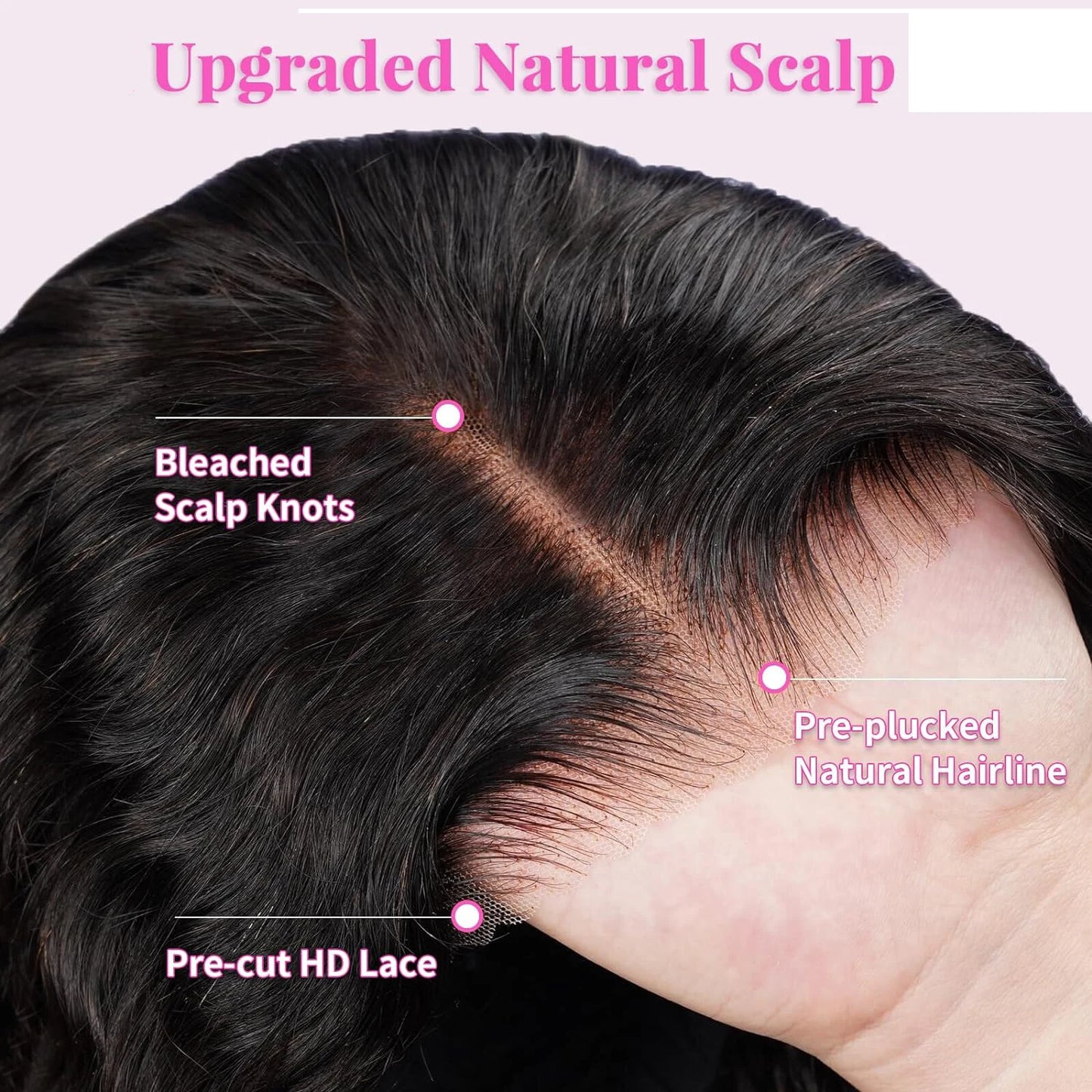 Short Body Wave Lace Wig – 100% Brazilian Remy Human Hair | 4x4 & 13x4 Lace Closure & Frontal, Glueless Fit